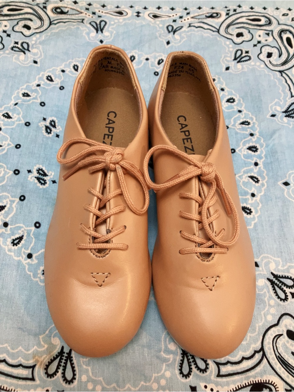 Capezio Teletone Tap Shoes Nude for girl - Picture 1 of 6